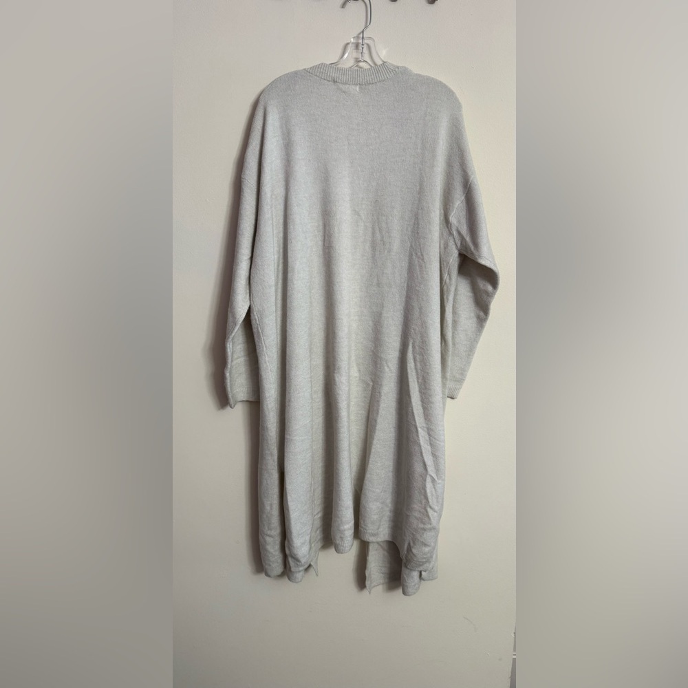 H&M Women Maxi Duster Wool Blend Open Front Gray Cardigan XXL - Picture 4 of 4